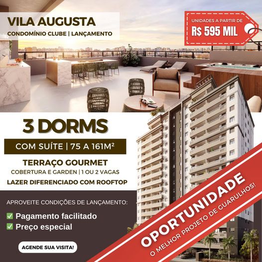 Apartamento - Lan�amentos - Vila Augusta - Guarulhos - SP